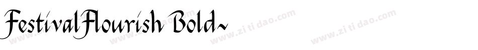 FestivalFlourish Bold字体转换